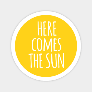 here comes the sun, word art, text design Sticker